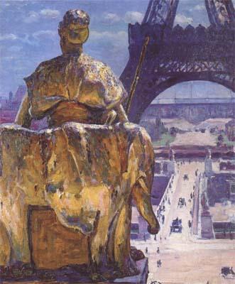 THe Eiffel Tower,Seen from the Trocadero (mk06), Louis Welden Hawkins